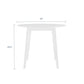 Modway Vision 35’’ Round Dining Table White MDY-EEI-3750-WHI