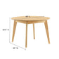 Modway Vision 45’’ Round Wood Kitchen and Dining Table in Oak MDY-EEI-3751-OAK