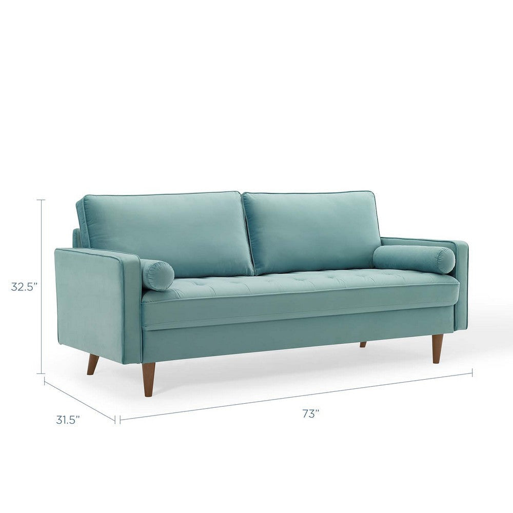 Valour Performance Velvet Sofa - No Shipping Charges