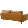 Modway Valour Vegan Leather Tufted Sofa Tan MDY-EEI-3765-TAN