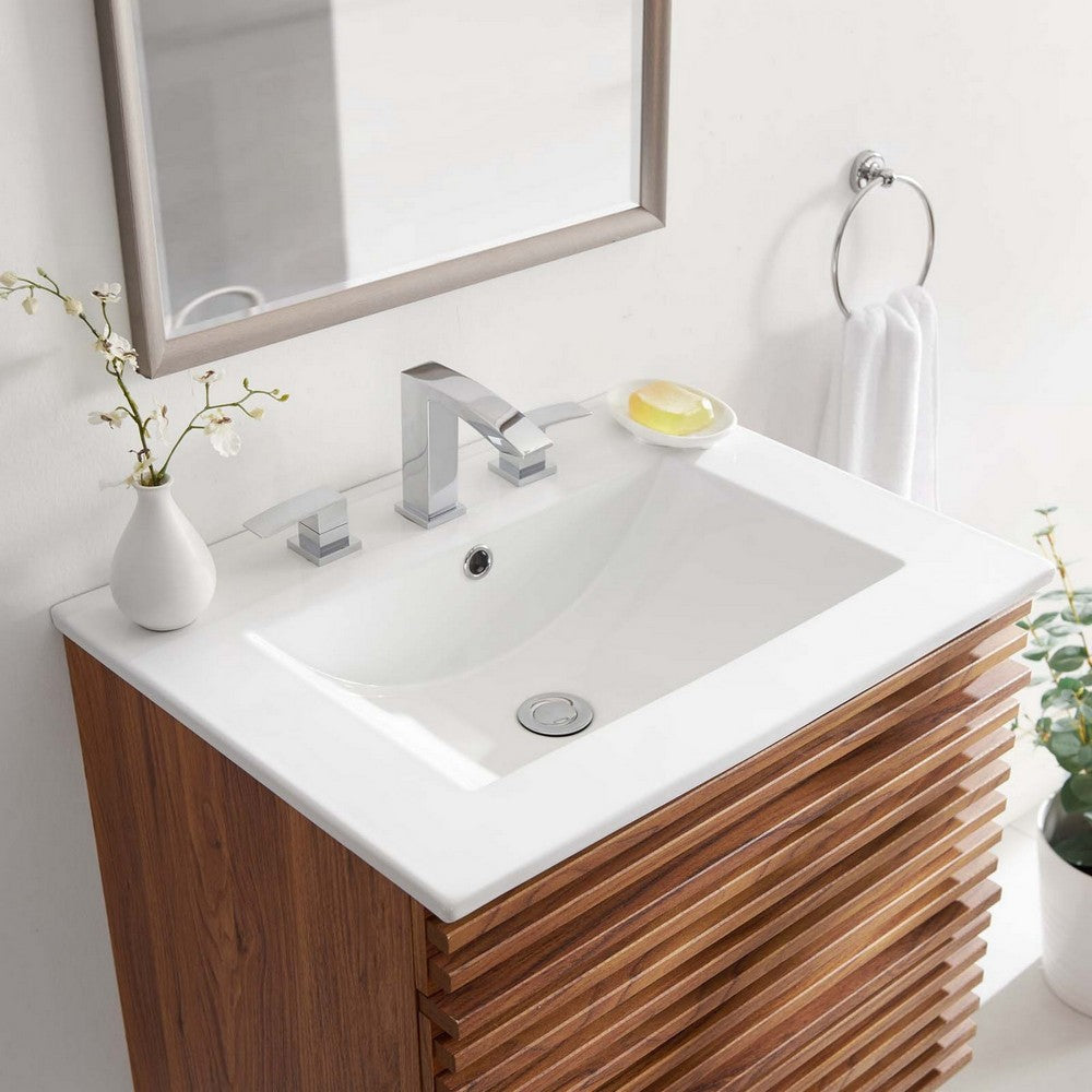 Cayman 24’ Bathroom Sink - No Shipping Charges MDY-EEI-3766-WHI