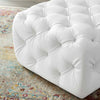 Anthem Tufted Button Square Faux Leather Ottoman  - No Shipping Charges