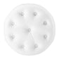 Anthem Tufted Button Round Faux Leather Ottoman  - No Shipping Charges