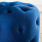 Anthem Tufted Button Round Performance Velvet Ottoman - No Shipping Charges