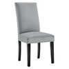 Modway Parcel Performance Velvet Dining Side Chairs-Set of 2 Light Gray MDY-EEI-3779-LGR