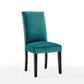 Modway Parcel Performance Velvet Dining Side Chairs - Set of 2 Teal MDY-EEI-3779-TEA