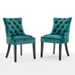 Modway Regent Tufted Performance Velvet Dining Side Chairs - Set of 2, Teal