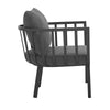 Modway Riverside Outdoor Furniture 4-Piece Set Gray Charcoal MDY-EEI-3787-SLA-CHA