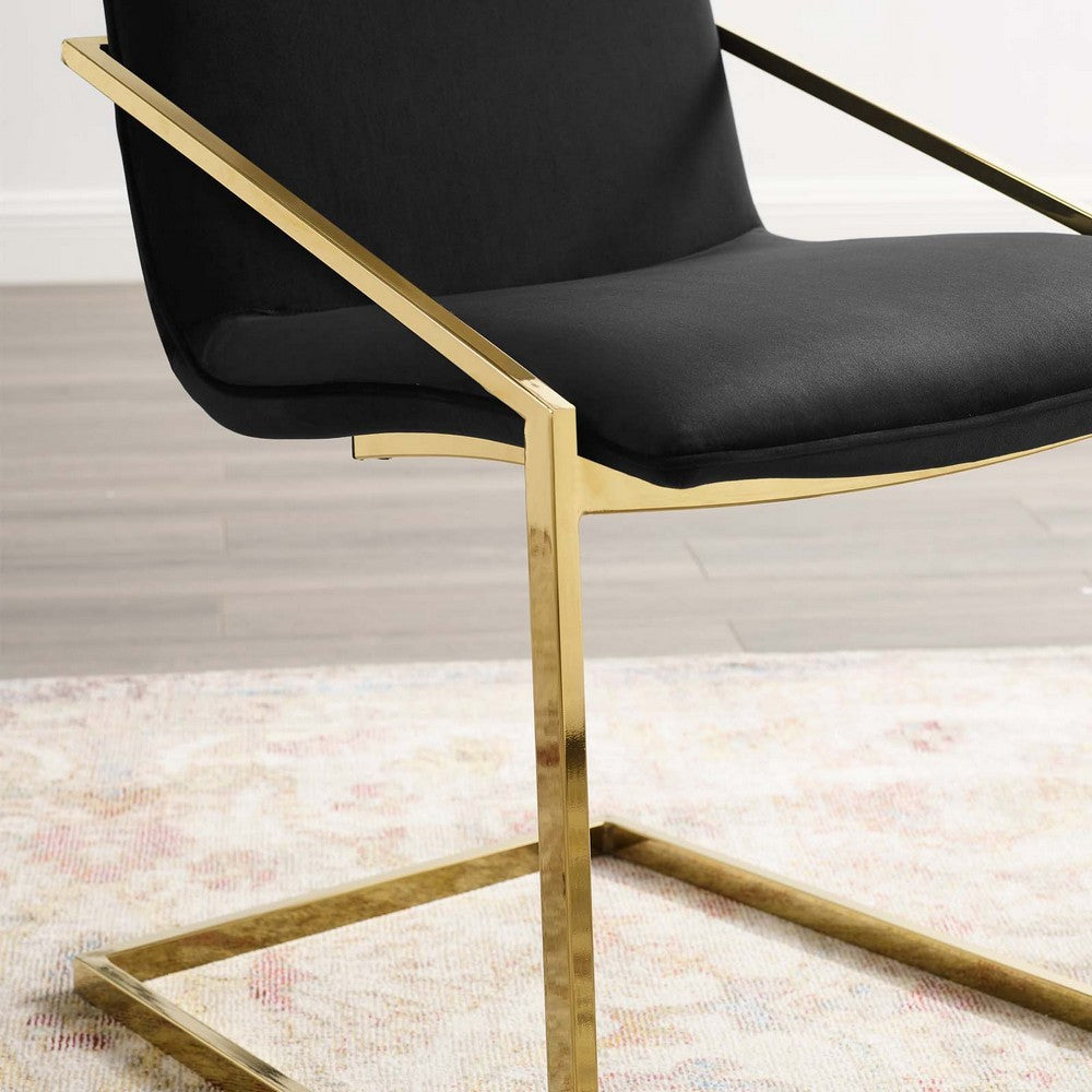 Pitch Performance Velvet Dining Armchair by Modway| Black