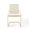 Pitch Performance Velvet Dining Armchair by Modway| White