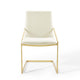 Pitch Performance Velvet Dining Armchair by Modway| White