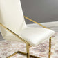 Modway Pitch Performance Velvet Dining Armchair Gold Ivory MDY-EEI-3799-GLD-IVO