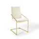 Pitch Performance Velvet Dining Armchair by Modway| White