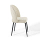 Rouse Upholstered Fabric Dining Side Chair - No Shipping Charges MDY-EEI-3801-BLK-BEI