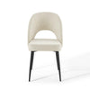 Rouse Upholstered Fabric Dining Side Chair - No Shipping Charges MDY-EEI-3801-BLK-BEI
