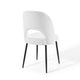 Rouse Upholstered Fabric Dining Side Chair - No Shipping Charges MDY-EEI-3801-BLK-LGR