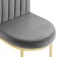 Isla Channel Tufted Performance Velvet Dining Side Chair  - No Shipping Charges