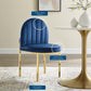 Isla Channel Tufted Performance Velvet Dining Side Chair - No Shipping Charges