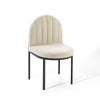 Isla Channel Tufted Upholstered Fabric Dining Side Chair  - No Shipping Charges