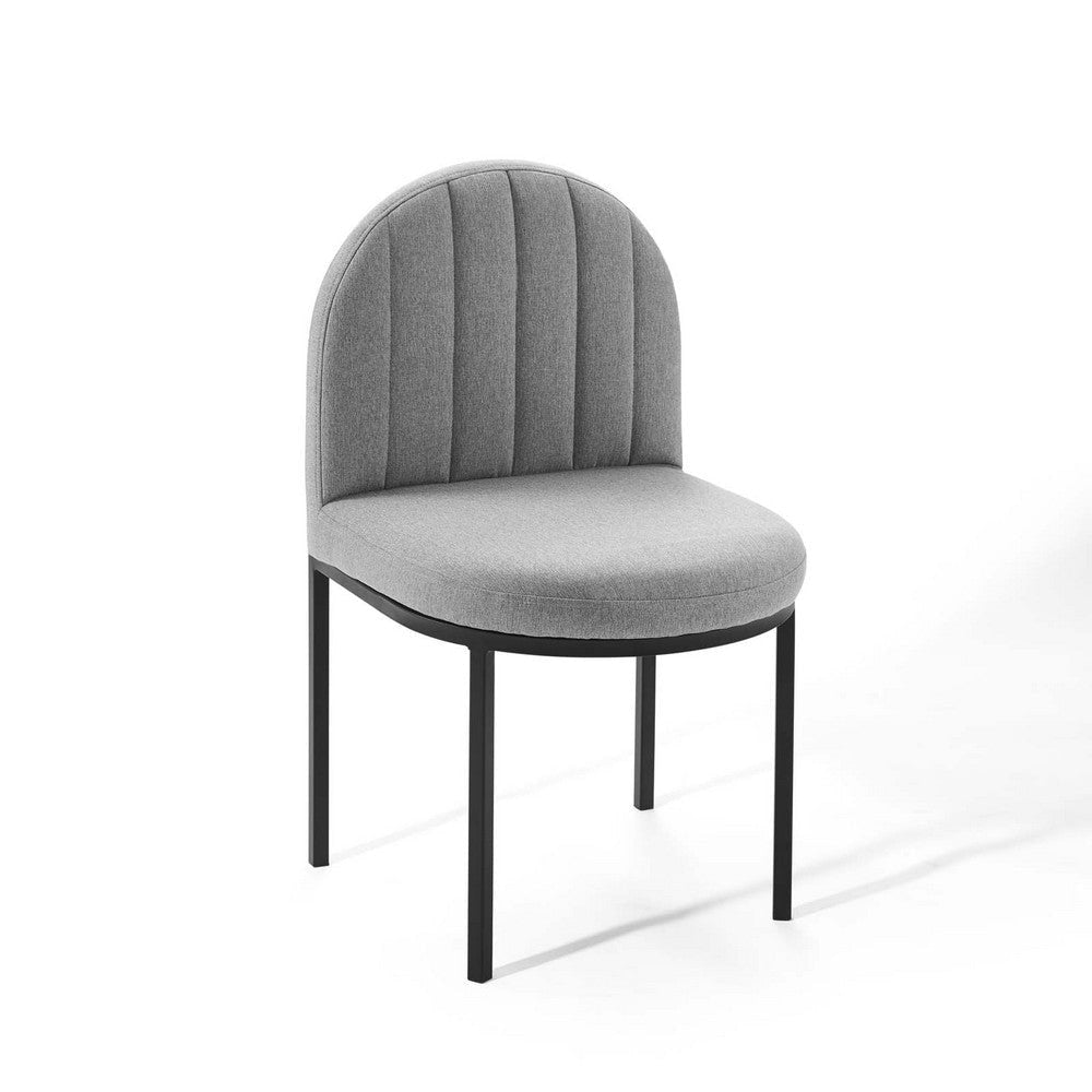 Isla Channel Tufted Upholstered Fabric Dining Side Chair