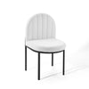 Isla Channel Tufted Upholstered Fabric Dining Side Chair - No Shipping Charges