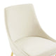 Viscount Performance Velvet Dining Chairs Set of 2 by Modway| White