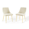 Viscount Performance Velvet Dining Chairs - Set of 2 - No Shipping Charges