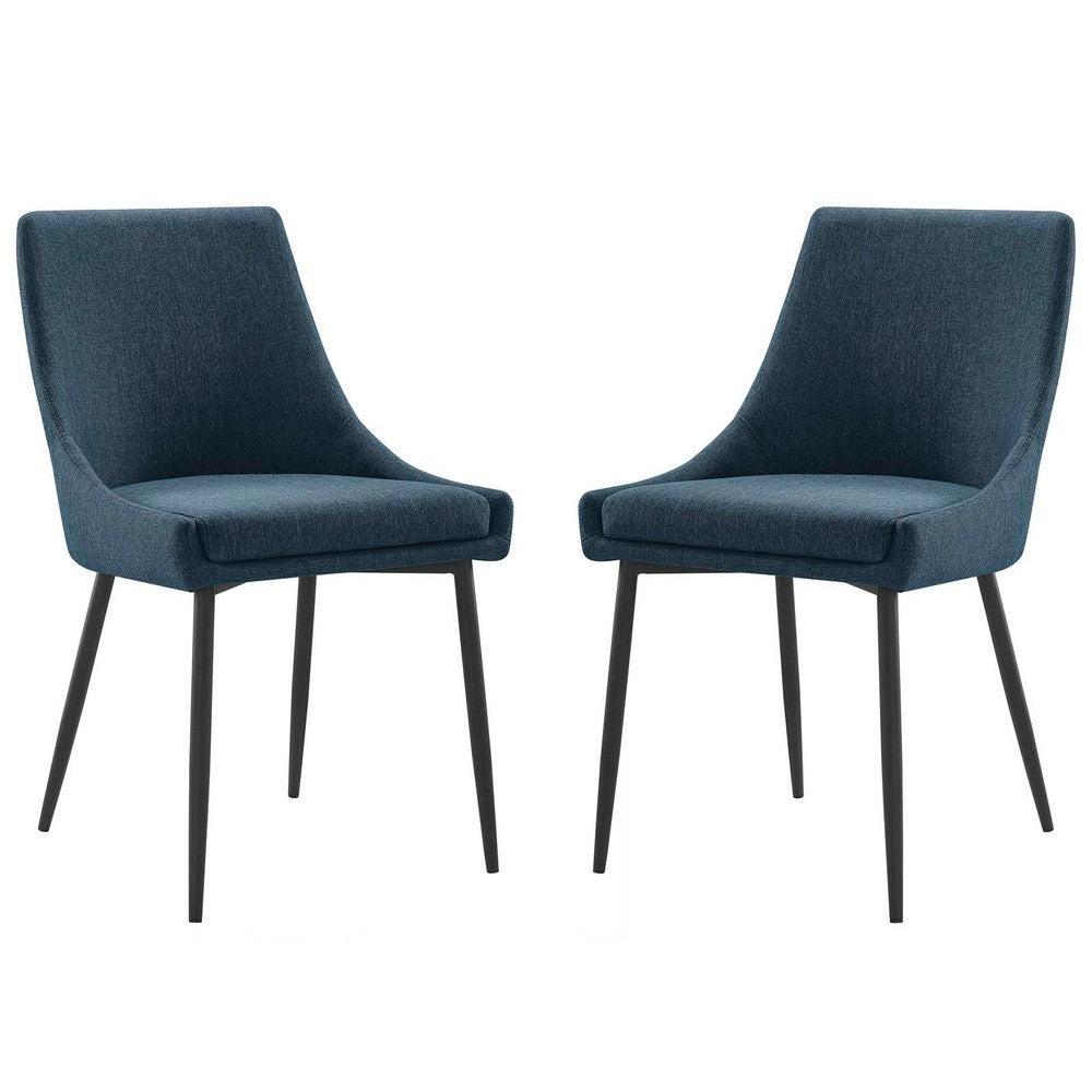Viscount Upholstered Fabric Dining Chairs - Set of 2  - No Shipping Charges