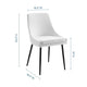 Viscount Upholstered Fabric Dining Chairs Set of 2 by Modway| White