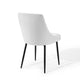 Viscount Upholstered Fabric Dining Chairs Set of 2 by Modway| White