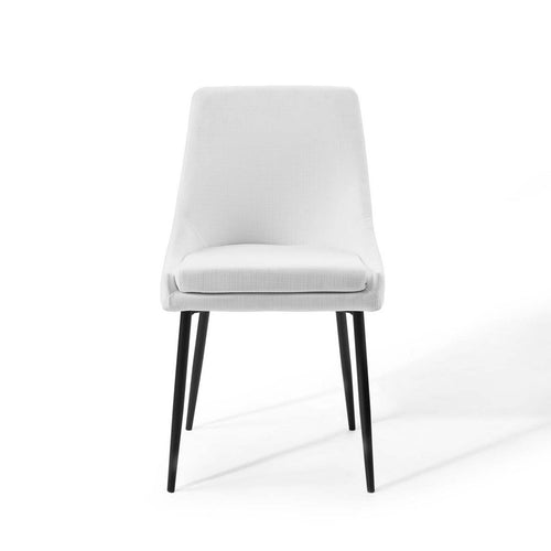 Viscount Upholstered Fabric Dining Chairs Set of 2 by Modway| White