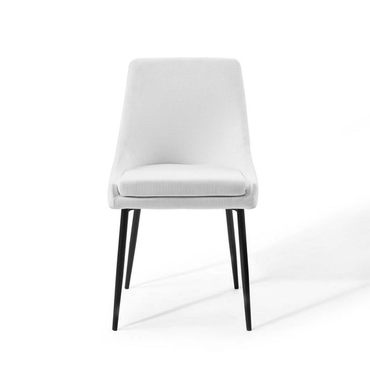 Viscount Upholstered Fabric Dining Chairs Set of 2 by Modway| White