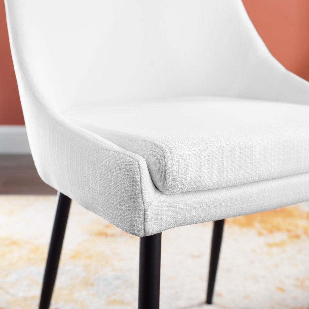 Viscount Upholstered Fabric Dining Chairs Set of 2 by Modway| White