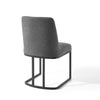 Amplify Sled Base Upholstered Fabric Dining Side Chair - No Shipping Charges