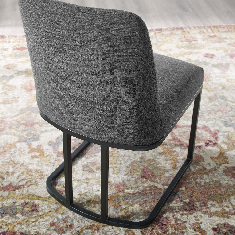 Amplify Sled Base Upholstered Fabric Dining Side Chair - No Shipping Charges