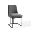 Amplify Sled Base Upholstered Fabric Dining Side Chair - No Shipping Charges