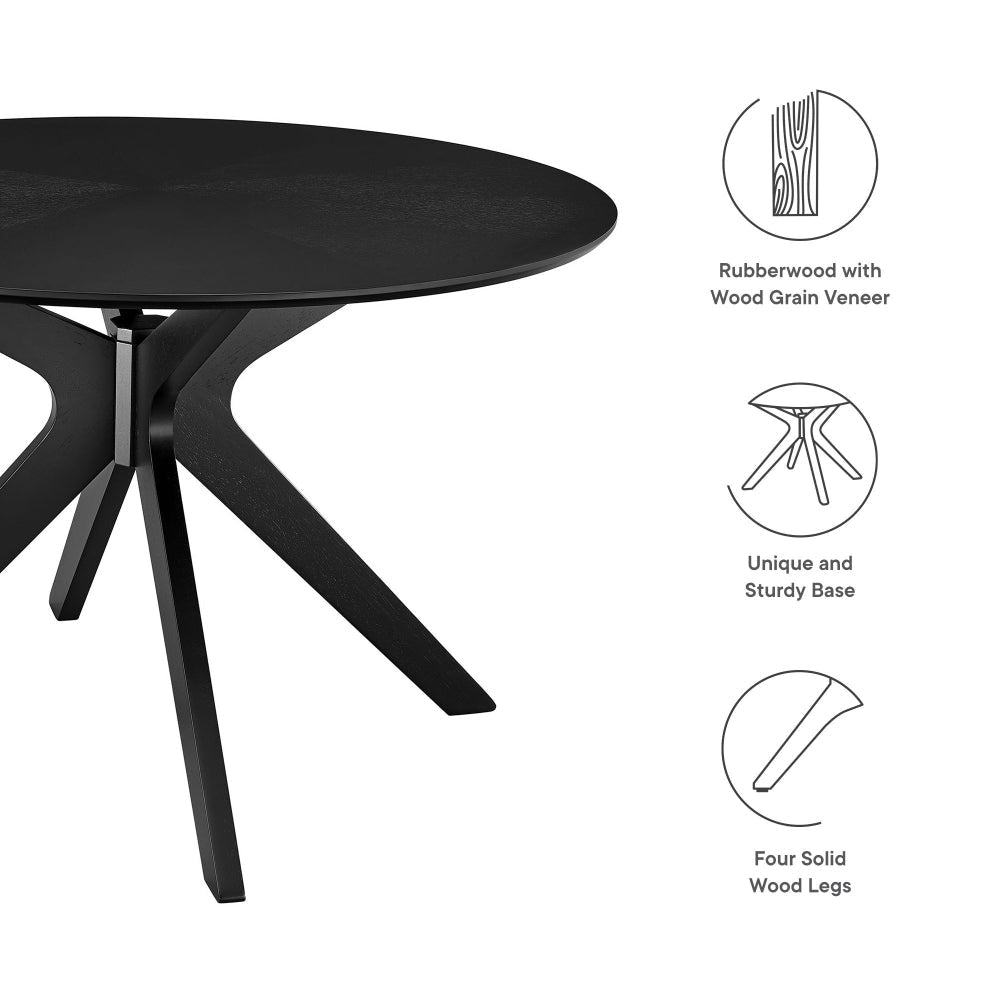 Crossroads 47’’ Round Wood Dining Table by Modway