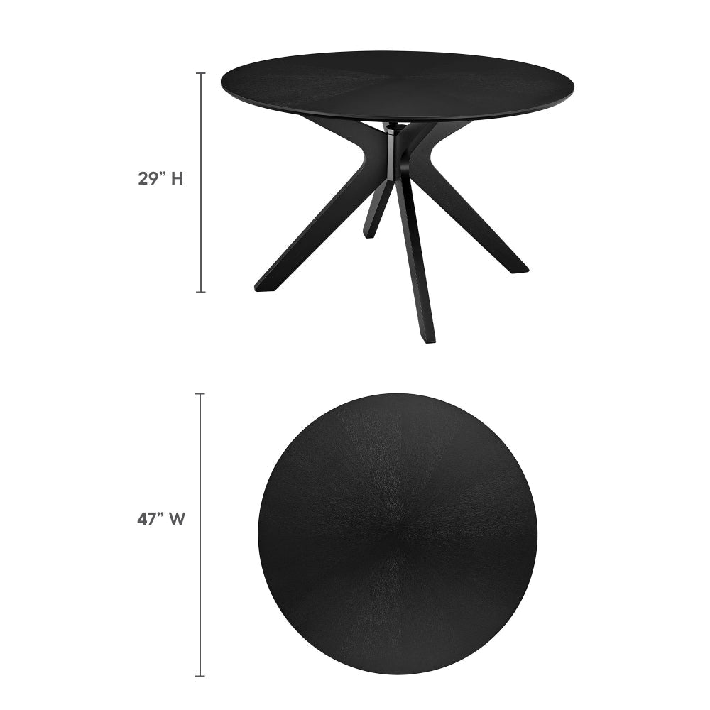 Crossroads 47’’ Round Wood Dining Table by Modway