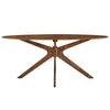 Modway Crossroads 71’’ Oval Wood Dining Table Walnut MDY-EEI-3849-WAL