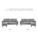 Revive Upholstered Right or Left Sectional Sofa MDY-EEI-3867-BEI