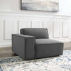 Modway Restore Upholstered Fabric Sectional Sofa Left-Arm Chair Charcoal MDY-EEI-3869-CHA