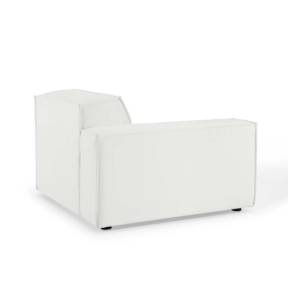 Modway Restore Upholstered Fabric Sectional Sofa Left-Arm Chair White MDY-EEI-3869-WHI