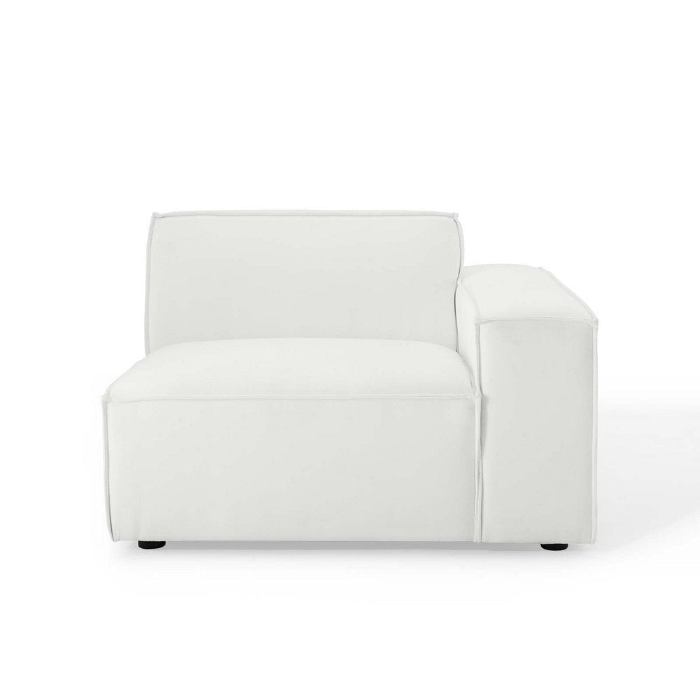 Modway Restore Upholstered Fabric Sectional Sofa Right-Arm Chair White MDY-EEI-3870-WHI