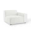 Modway Restore Upholstered Fabric Sectional Sofa, Right-Arm Chair, White