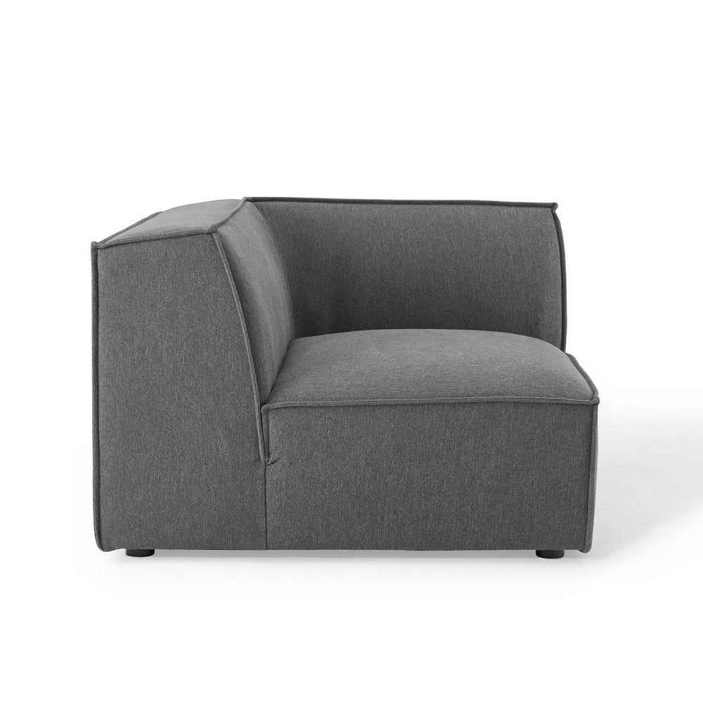 Modway Restore Upholstered Fabric Sectional Sofa Corner Chair Charcoal MDY-EEI-3871-CHA