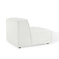 Modway Restore Upholstered Fabric Sectional Sofa Armless Chair White MDY-EEI-3872-WHI