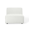 Modway Restore Upholstered Fabric Sectional Sofa Armless Chair White MDY-EEI-3872-WHI