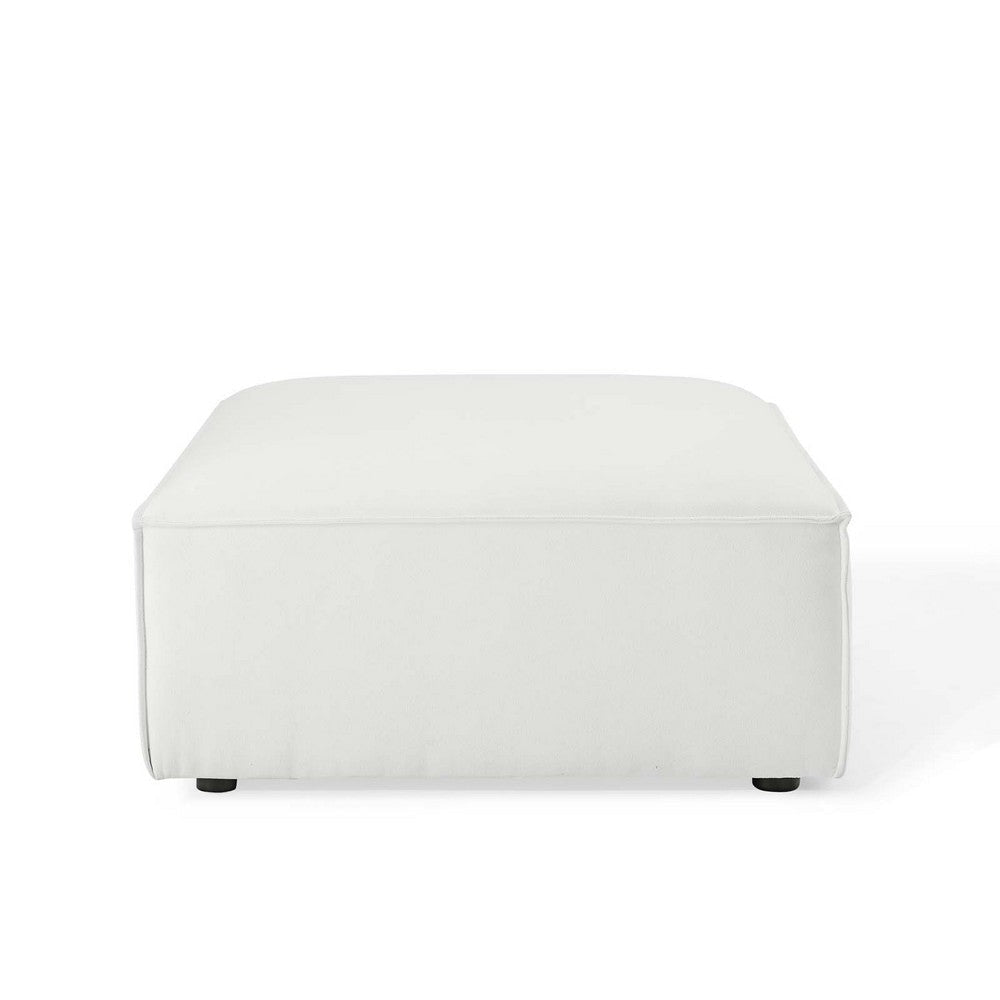 Modway Restore Upholstered Fabric Sectional Sofa Ottoman in White 41.5 x 35 x 16.5 MDY-EEI-3873-WHI