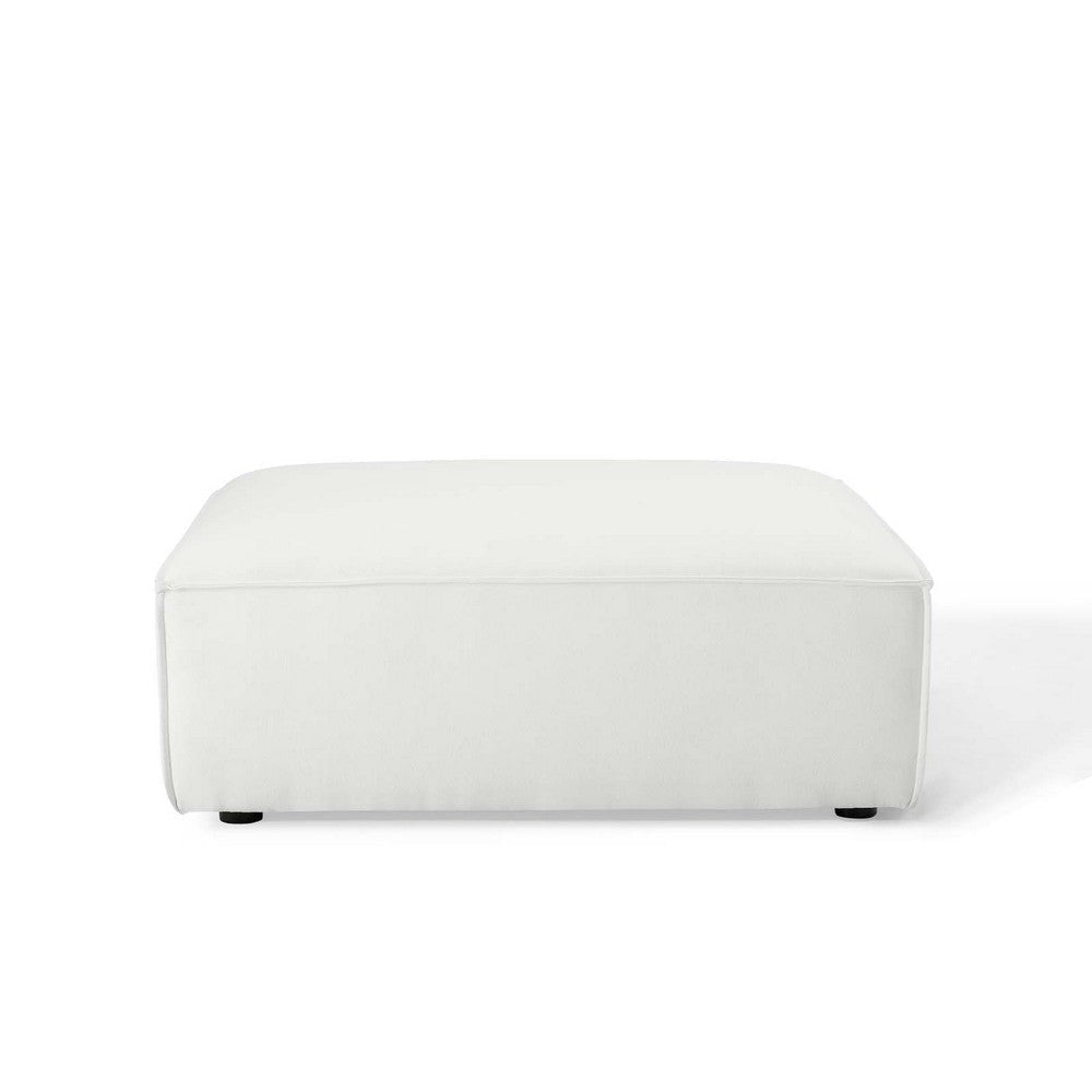 Modway Restore Upholstered Fabric Sectional Sofa Ottoman in White 41.5 x 35 x 16.5 MDY-EEI-3873-WHI