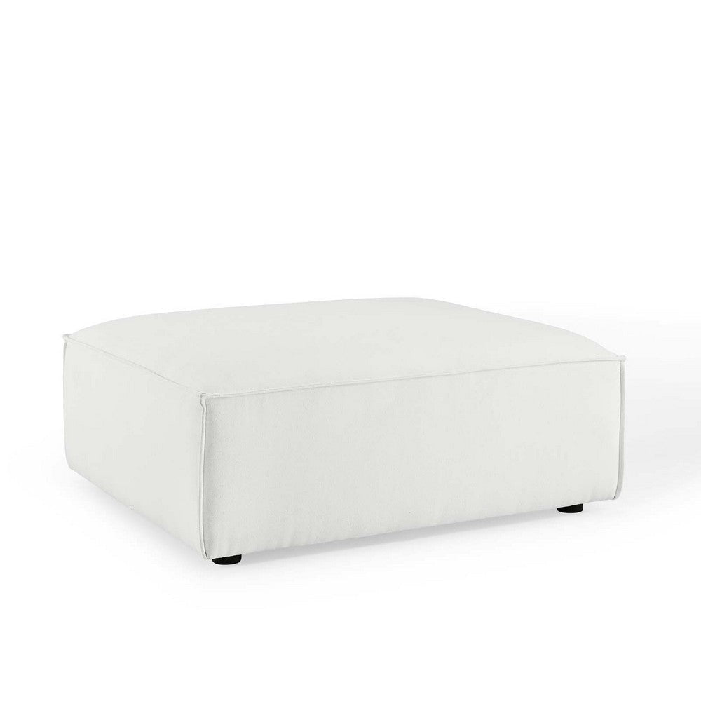 Modway Restore Upholstered Fabric Sectional Sofa Ottoman in White 41.5 x 35 x 16.5 MDY-EEI-3873-WHI